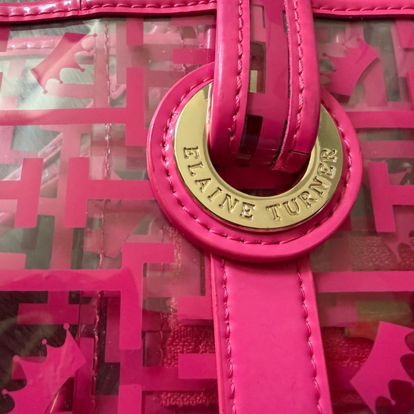 Elaine Turner Pink Transparent Tote - Picture 4 of 10